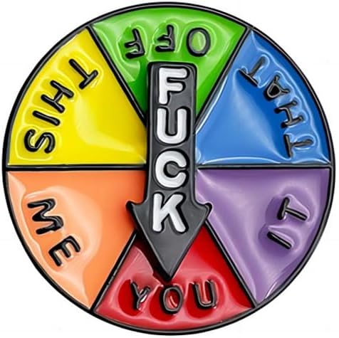 Funny Enamel Pin - Color Wheel Design for Backpacks