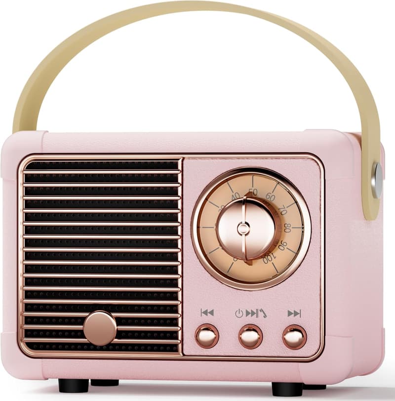 Cute Pink Portable Bluetooth Speaker for Girls' Birthdays