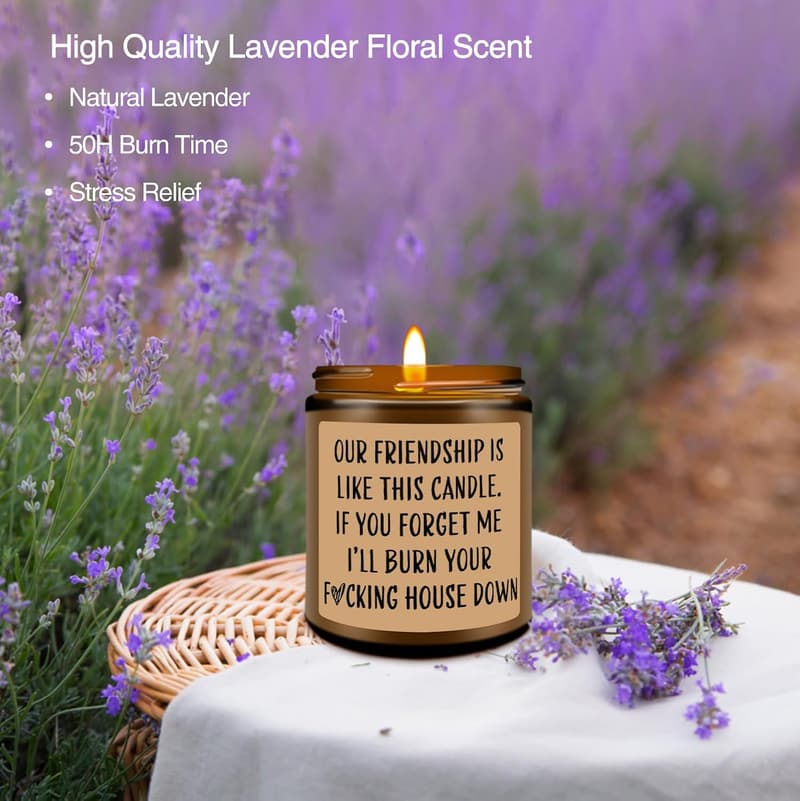 Friendship Candle - Premium Lavender Scent for Women