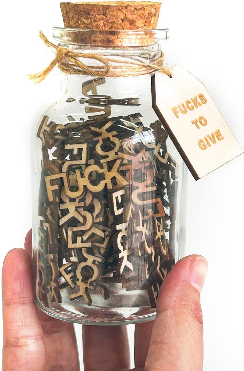 Valentine’s Day Cute Jar of Fun Notes with Wooden Bookmark