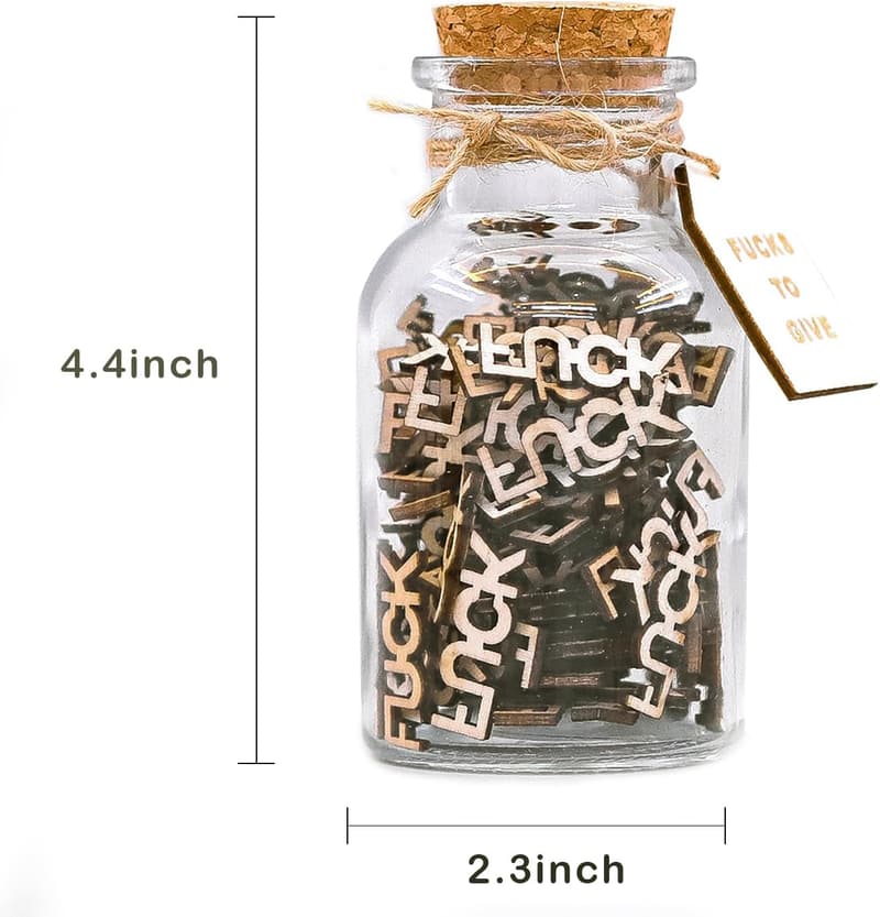Valentine’s Day Cute Jar of Fun Notes with Wooden Bookmark