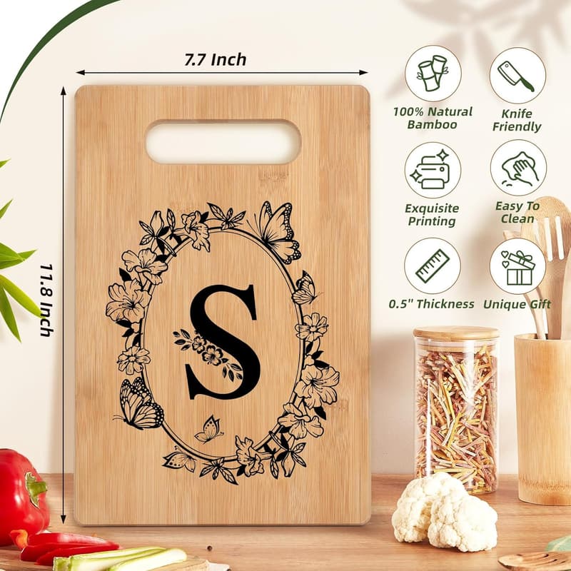 Personalized Cutting Board - Monogrammed Gift for Women