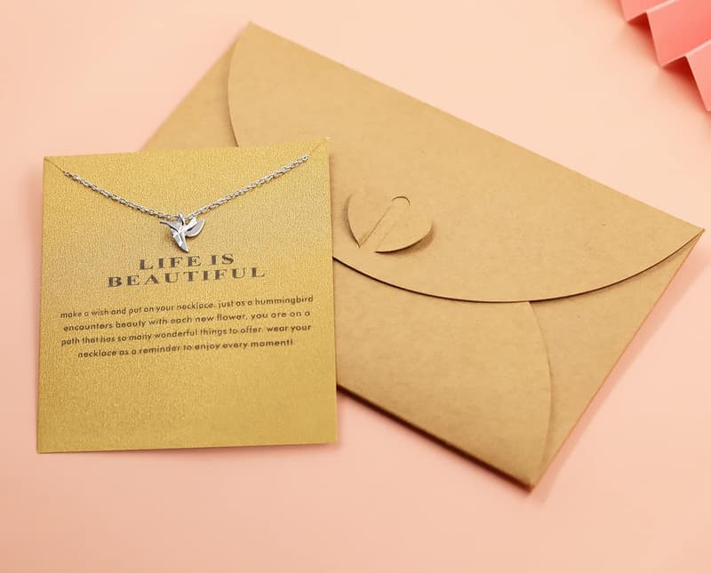 Friendship Compass Necklace with Good Luck Elephant Pendant
