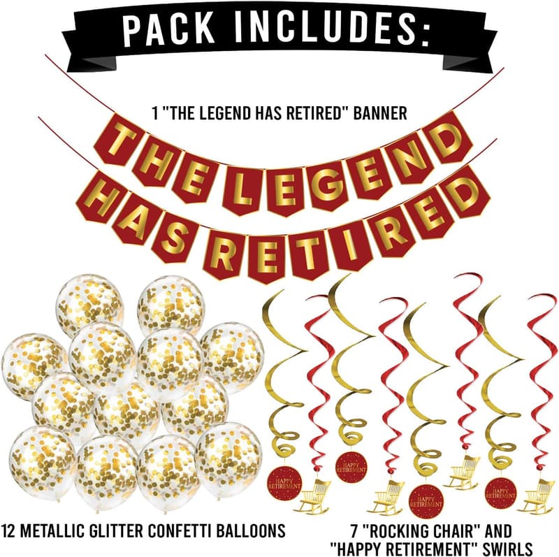 Retirement Decoration Pack - 