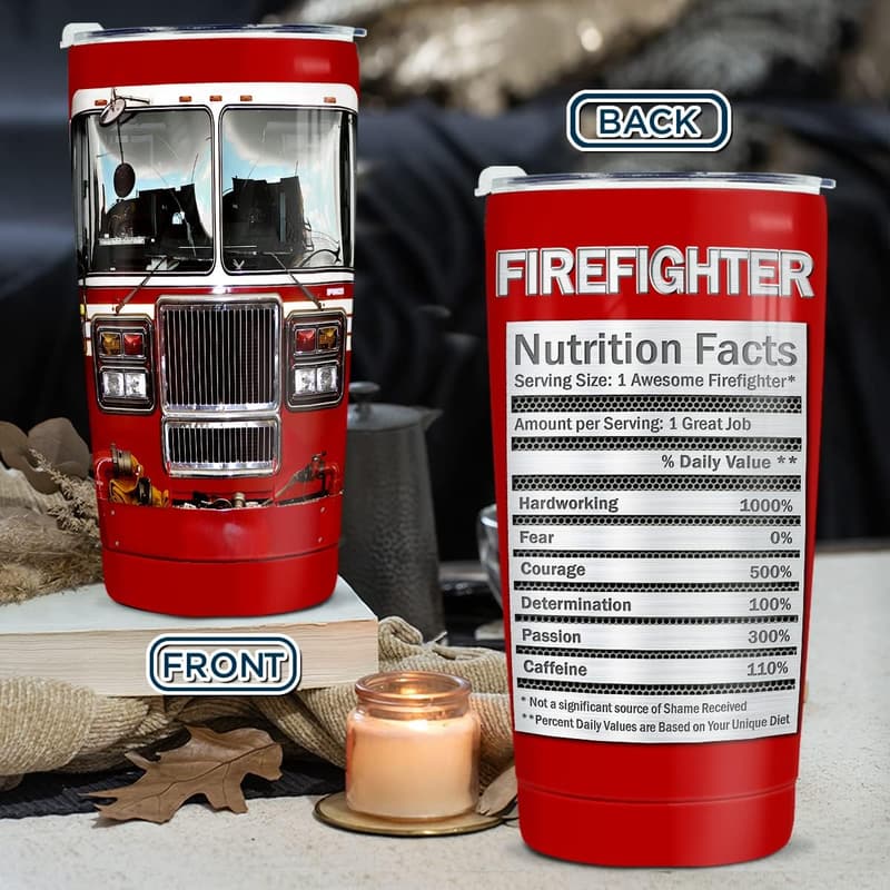 Firefighter Gift: 20oz Insulated Stainless Steel Tumbler