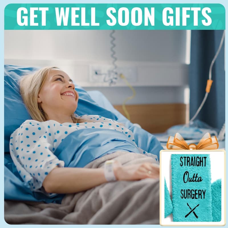 Get Well Soon Socks for Women & Men - Green After Surgery