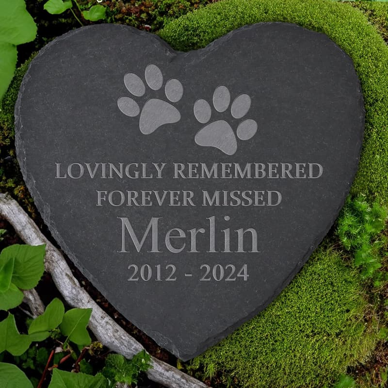 Pet Memorial Stone - Personalized Dog Remembrance Gift