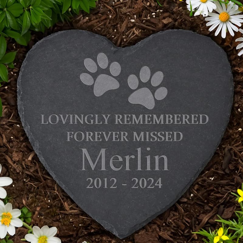 Pet Memorial Stone - Personalized Dog Remembrance Gift