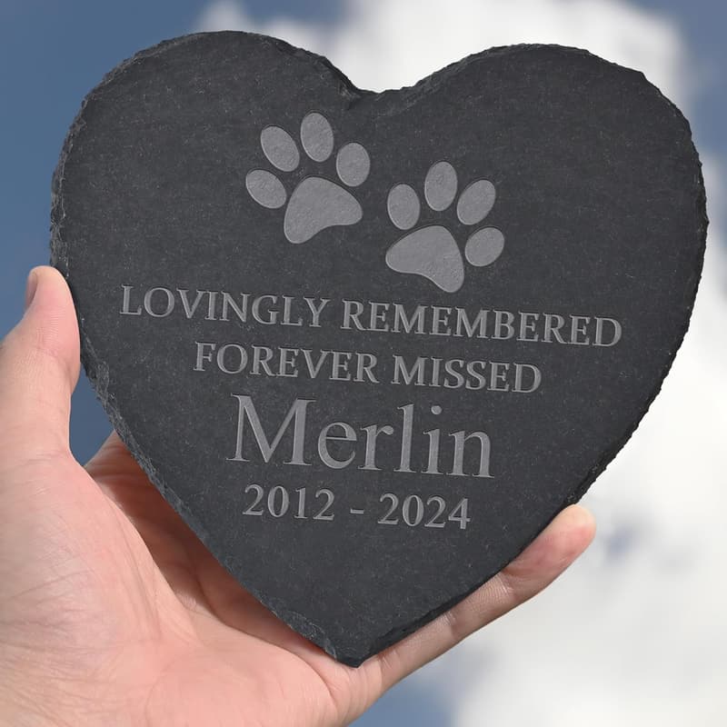 Pet Memorial Stone - Personalized Dog Remembrance Gift