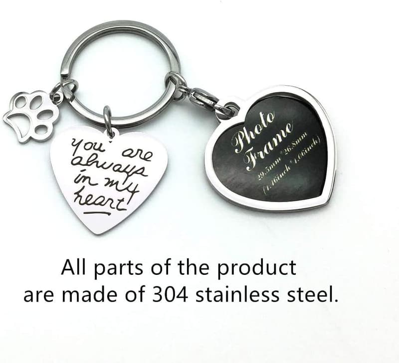 Pet Sympathy Keychain Frame - Always in My Heart
