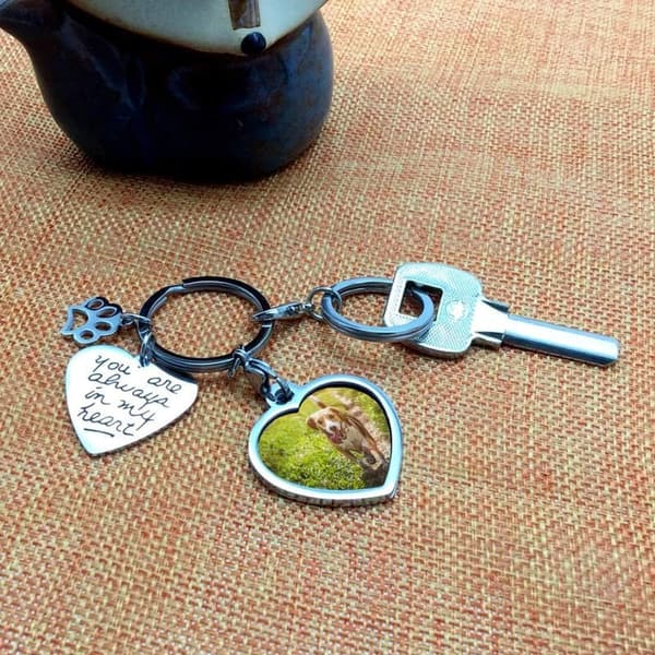 Pet Sympathy Keychain Frame - Always in My Heart
