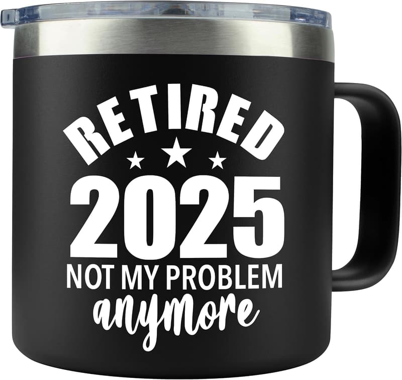 Retirement Coffee Mug - 14oz Gift for Men & Women