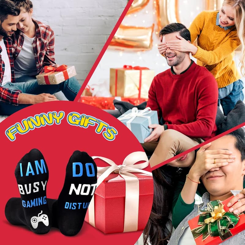 Funny Gaming Socks for Boys - Novelty Gifts for Gamers