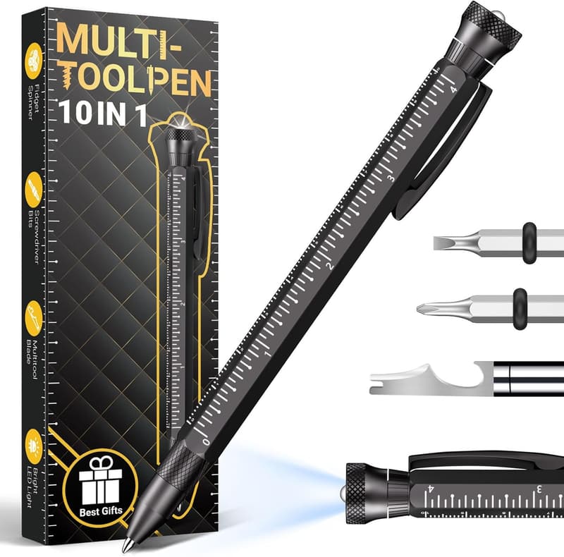 10-in-1 Multitool Pen - Unique Gifts for Men