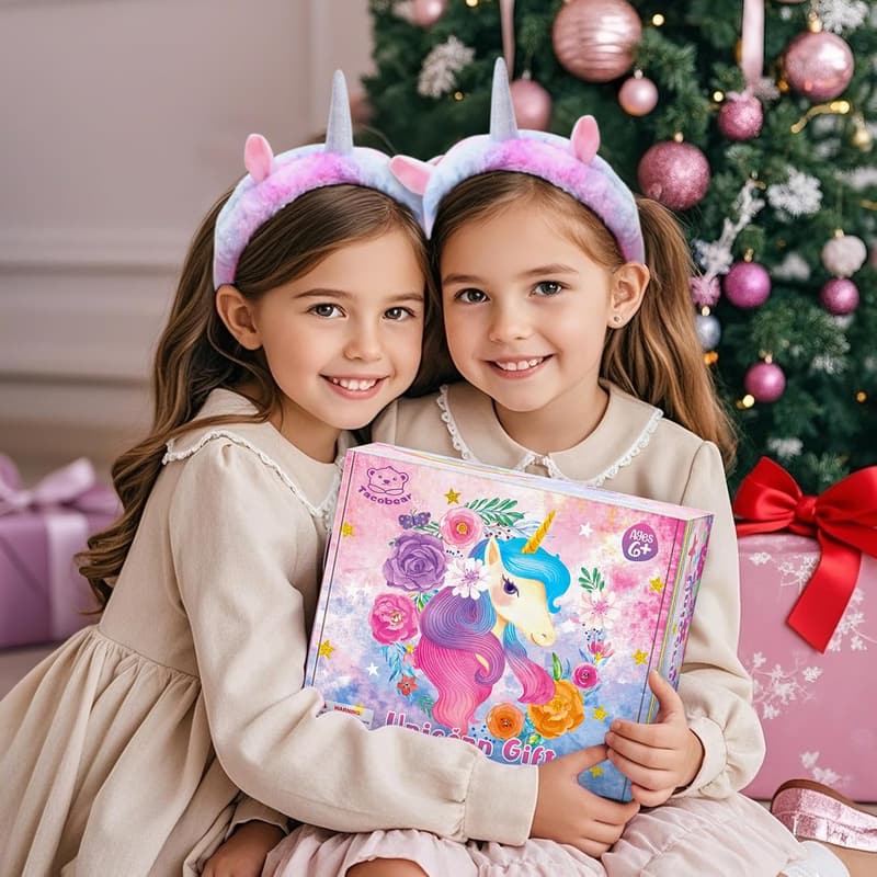 Unicorn Gift Set for Girls: Light-Up Pillow, Diary, & Accessories