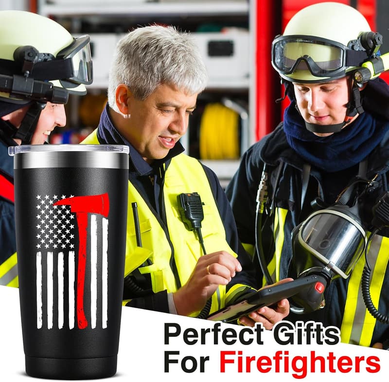 Firefighter Coffee Mug - 20oz Insulated Stainless Steel Tumbler