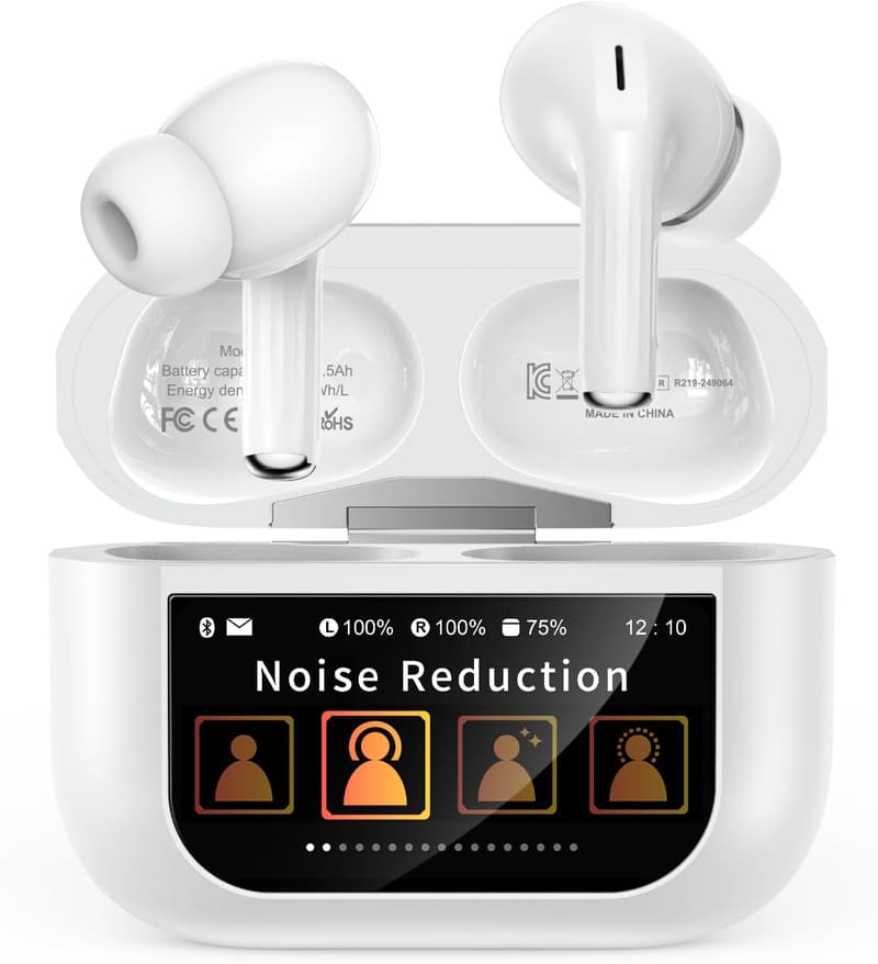 Bluetooth 5.4 Wireless Earbuds with ANC & 48H Playtime