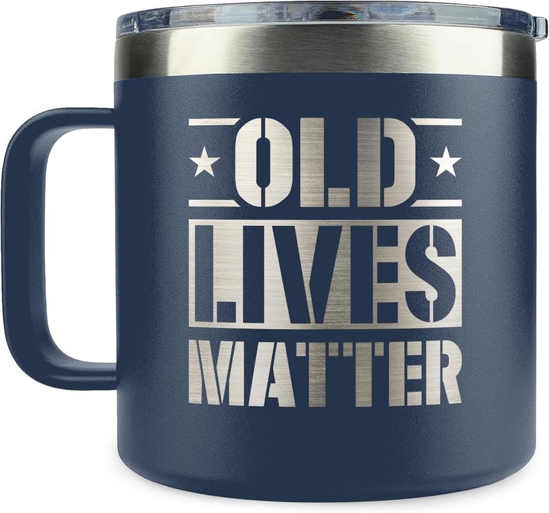 40th-80th Birthday Coffee Mug for Men - Perfect for Dad, Husband