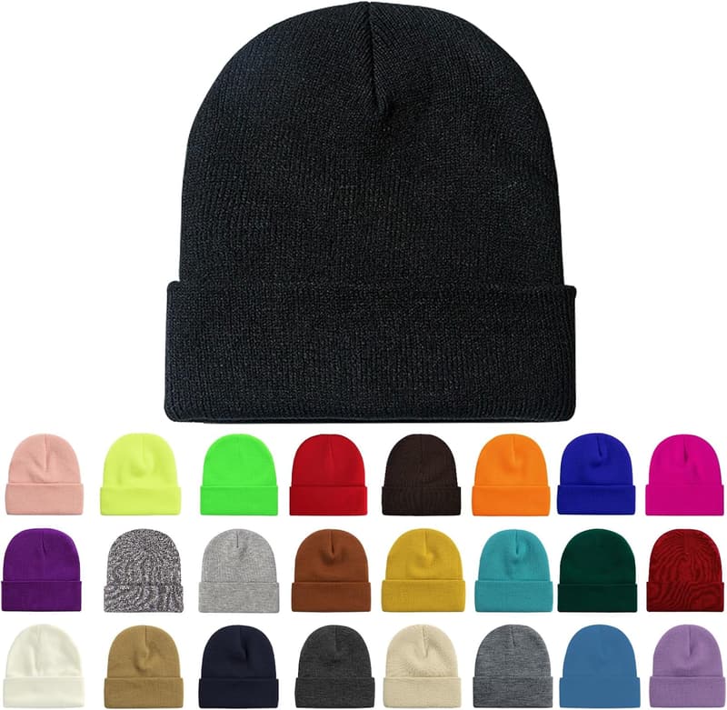 Slouchy Winter Beanie for Men and Women - Soft Knit Hat