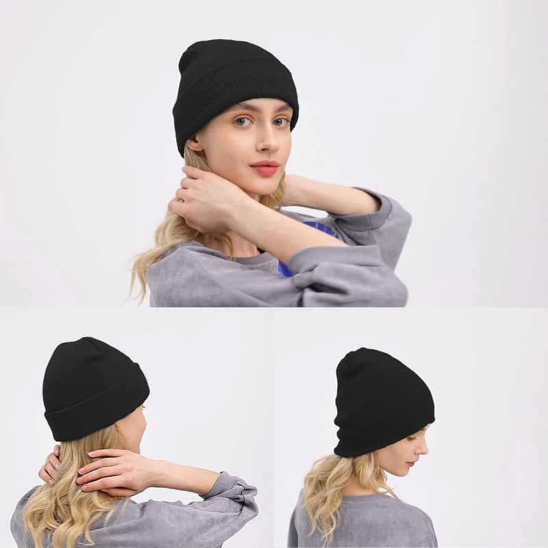 Slouchy Winter Beanie for Men and Women - Soft Knit Hat
