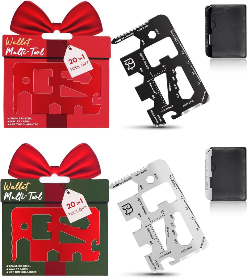 20-in-1 Credit Card Multitool Gift Set for Men