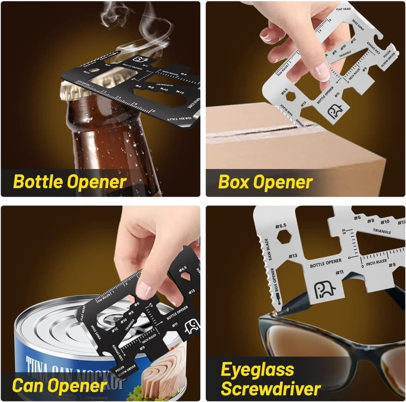 20-in-1 Credit Card Multitool Gift Set for Men