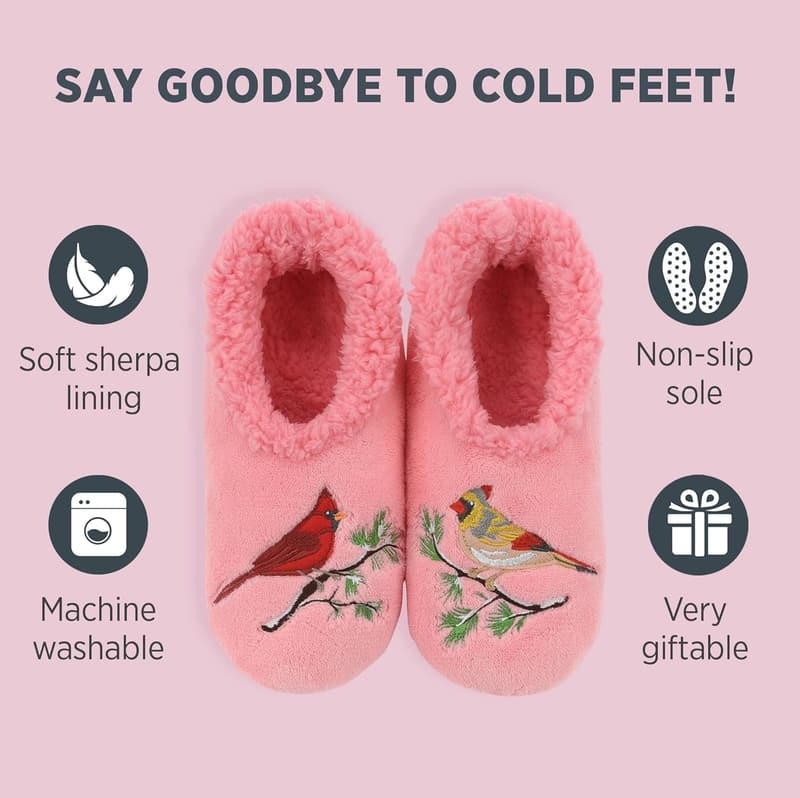 Women's Non-Slip Fuzzy Slipper Socks - Pairable Snoozies