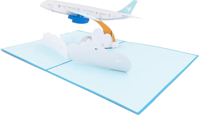 Jet Airplane Pop-Up Card for Birthday or Graduation Celebrations