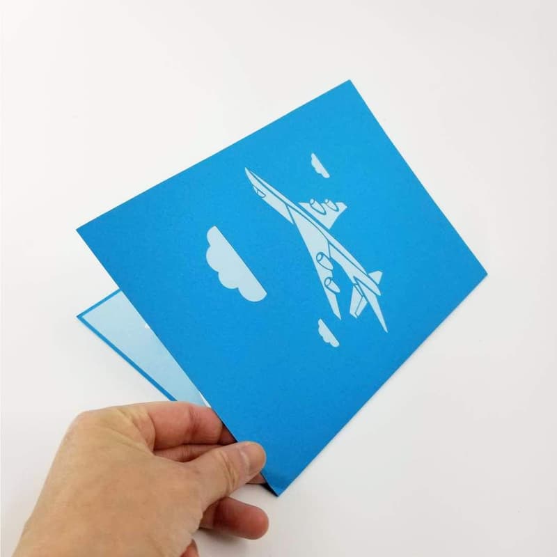 Jet Airplane Pop-Up Card for Birthday or Graduation Celebrations