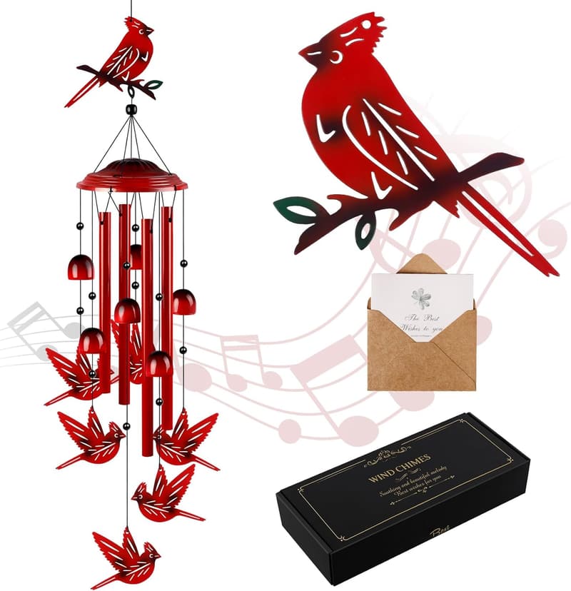Cardinal Wind Chimes for Women - 35