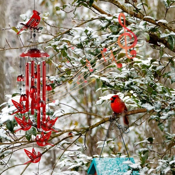 Cardinal Wind Chimes for Women - 35
