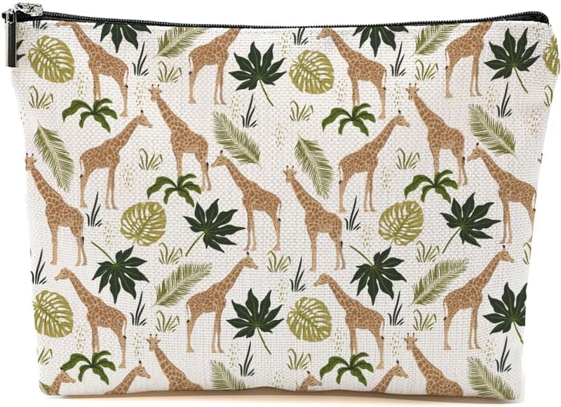 Giraffe Makeup Bag - Travel Accessory for Animal Lovers