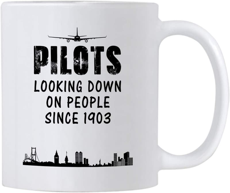 Funny Pilot Mug | 11 oz Ceramic Gift for Men & Women