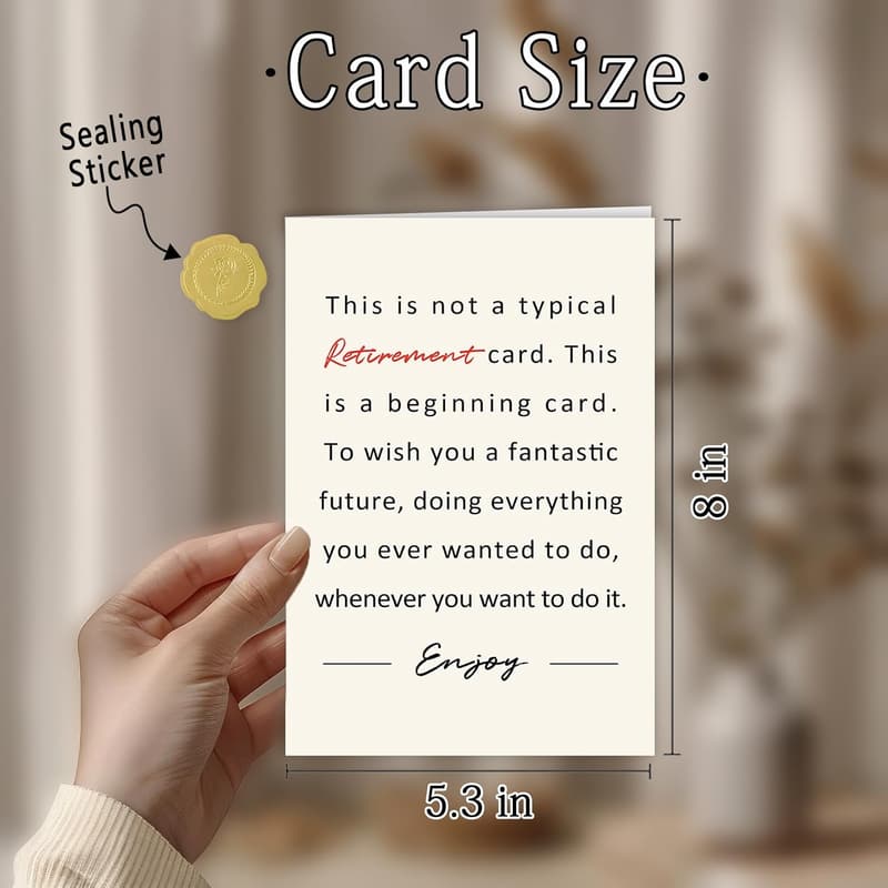 Retirement Card for Coworkers - Humorous Farewell Gift