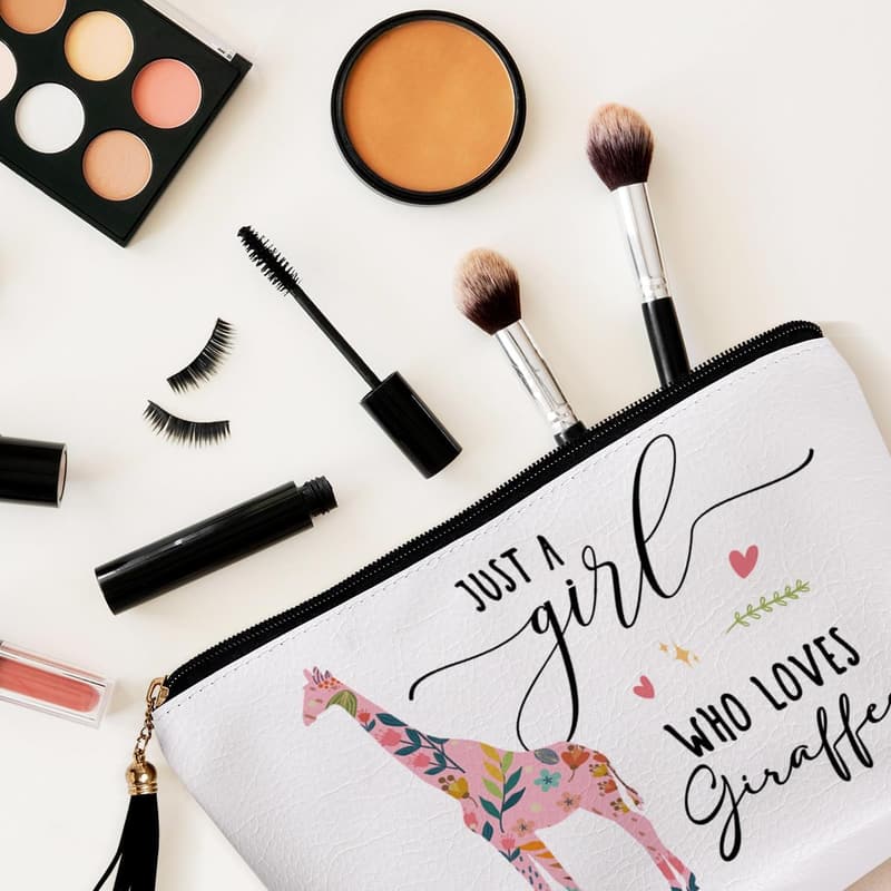 Giraffe Makeup Bags Set - Perfect Birthday Gift for Animal Lovers