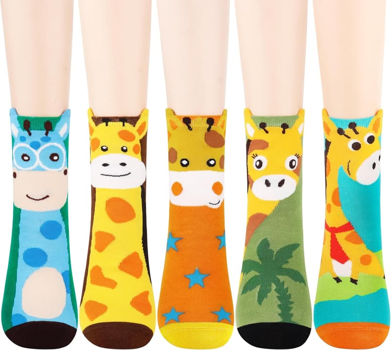 Cute Animal Socks for Women - Cat and Dog Design