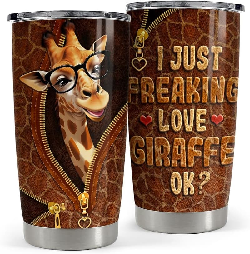 Giraffe Insulated Travel Mug 20oz - Gifts for Women and Girls