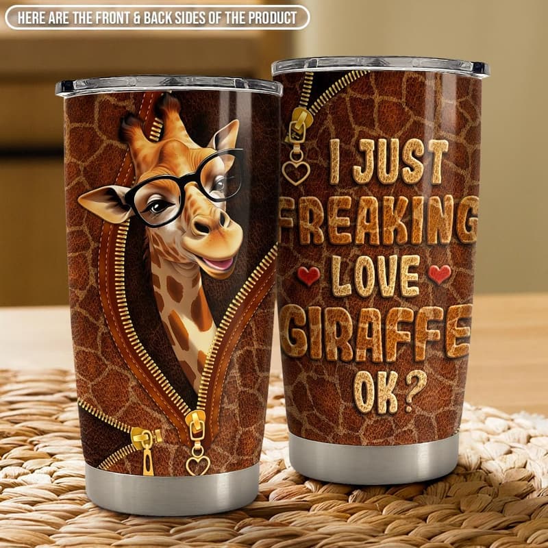 Giraffe Insulated Travel Mug 20oz - Gifts for Women and Girls