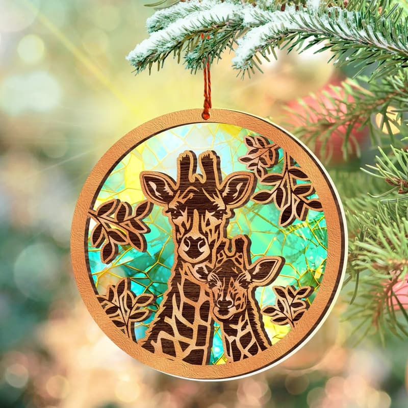 Giraffe Ornament for Christmas - Unique Holiday Decor