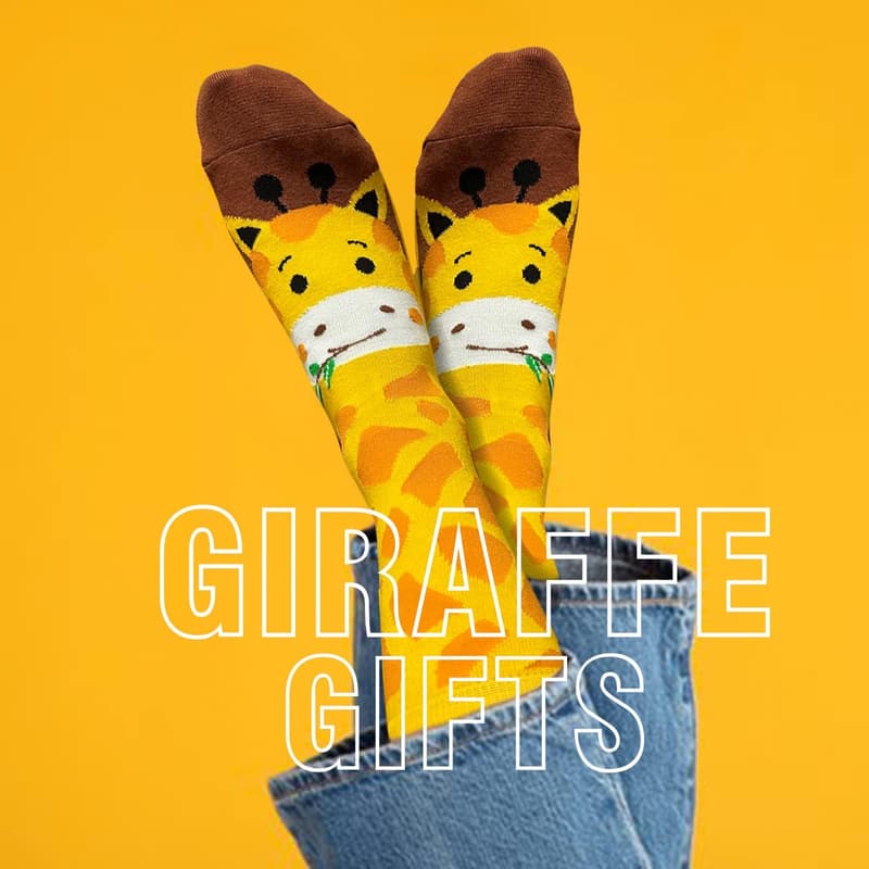 Animal Lover Socks: Funny Giraffe & Bunny Designs for Women