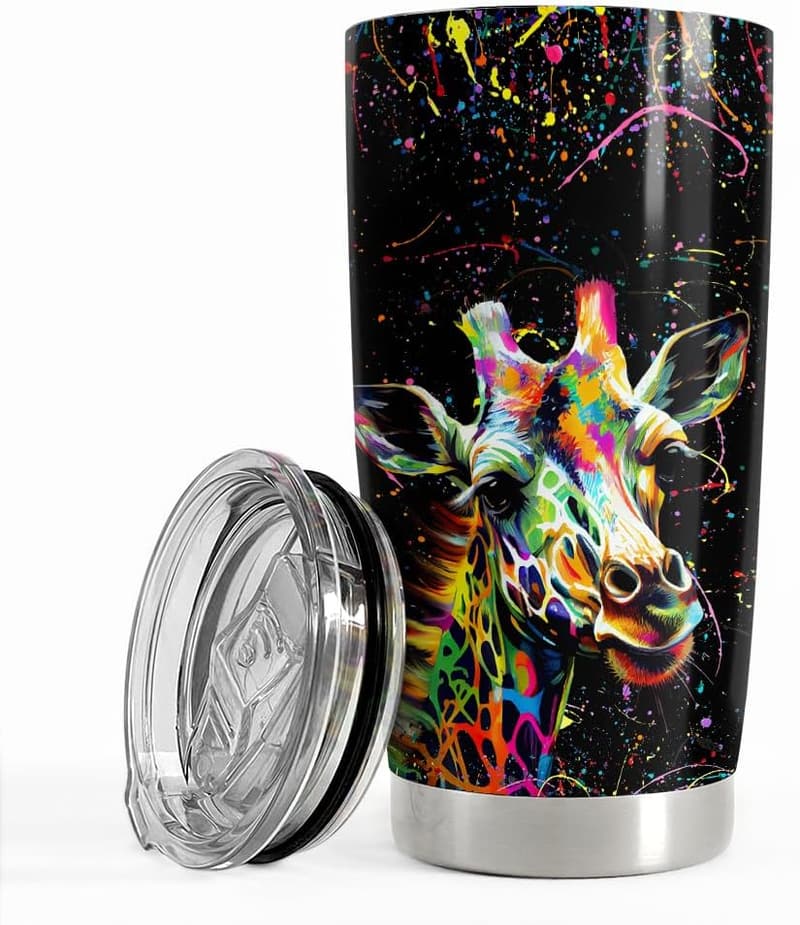 Giraffe 20oz Stainless Steel Tumbler - Gift for Women and Teens