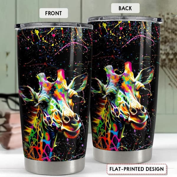 Giraffe 20oz Stainless Steel Tumbler - Gift for Women and Teens