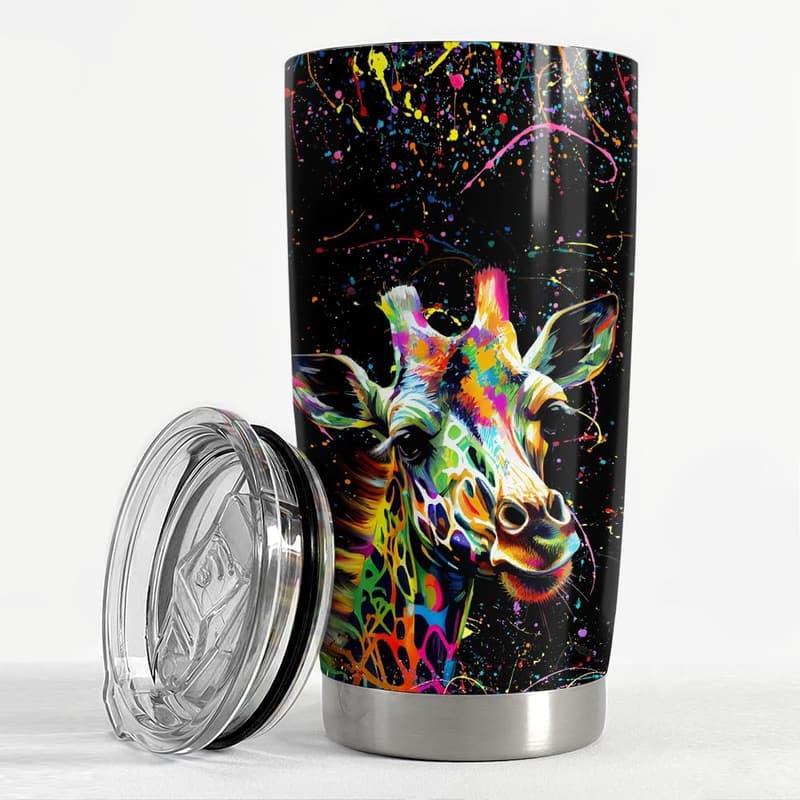 Giraffe 20oz Stainless Steel Tumbler - Gift for Women and Teens