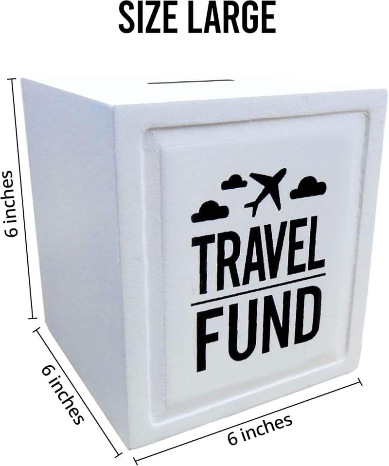 Large Travel Fund Piggy Bank - Perfect Wedding & Retirement Gift