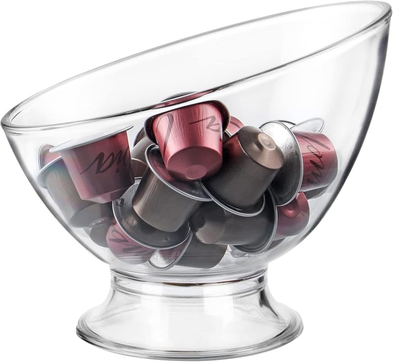 Coffee Pod Holder Bowl Organizer for Kitchen Counter