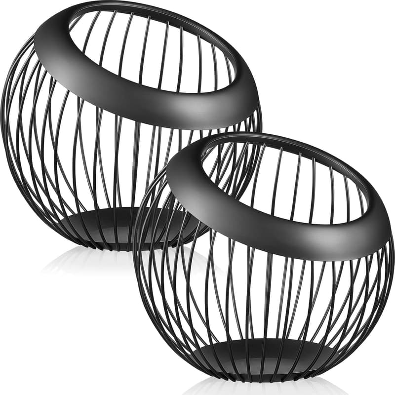 Large Capacity Stainless Steel Coffee Pod Holder - Black