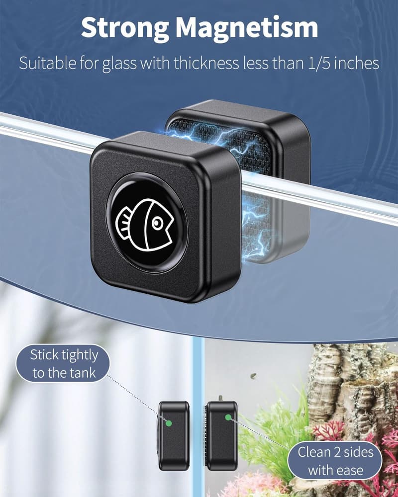 Aquarium Cleaning Tool - Magnetic Glass Scrubber Pad