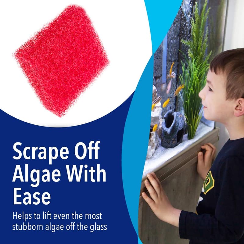 Aquarium Cleaner Scrubber Pad - Scratch-Free Fish Tank Tools