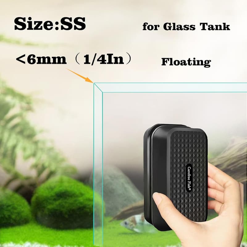 Aquarium Magnetic Cleaner Brush for Glass Tanks