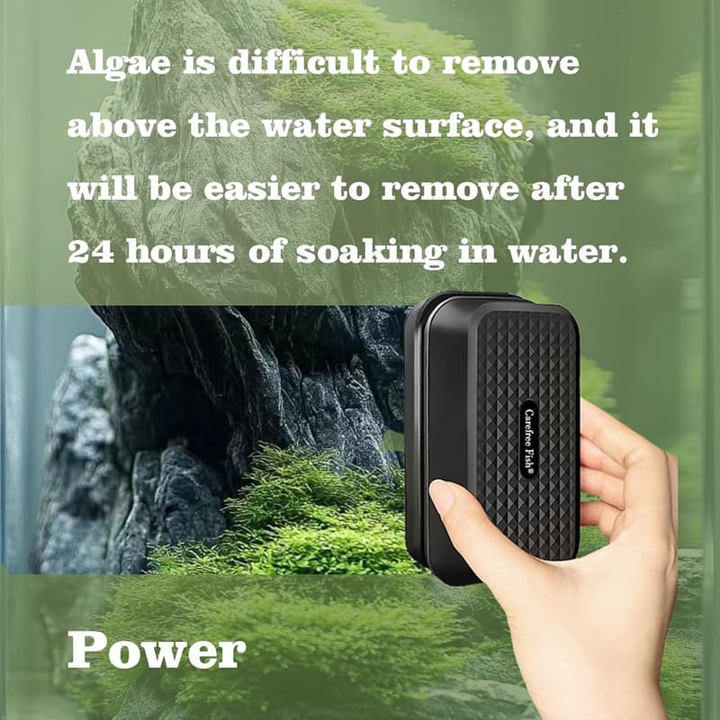 Aquarium Magnetic Cleaner Brush for Glass Tanks